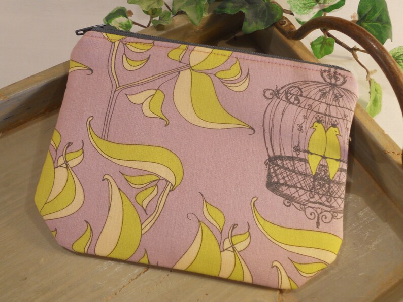 Padded ZIPPER POUCH in La Cage Etsy