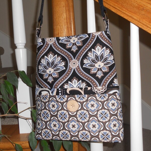 The CASSIDY -Tall Bucket Style Hipster/Crossbody Bag...with Front Pocket
