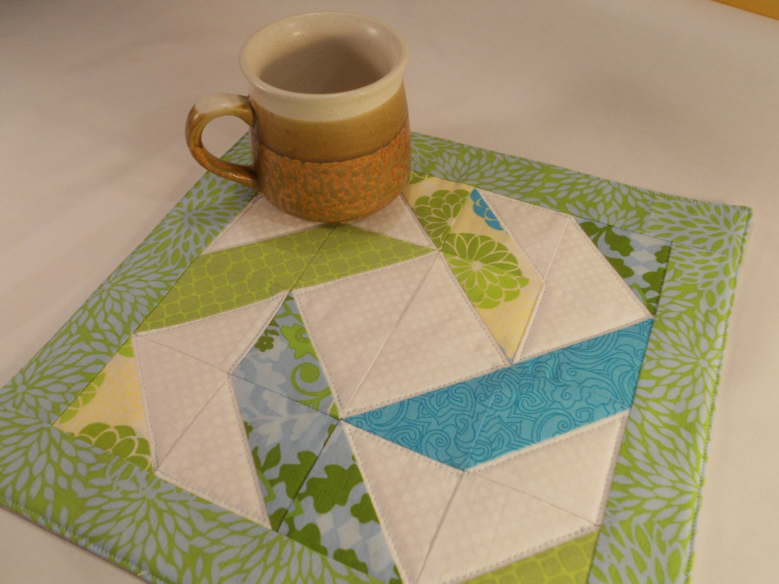 Quilted Hot Pad / Table Topper Etsy