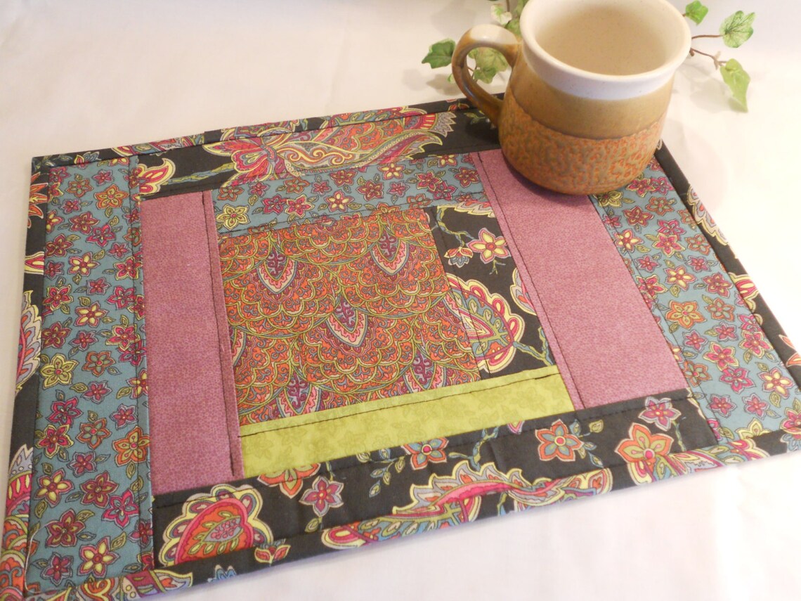Quilted Table Runner Hot Pad or Trivet... Etsy
