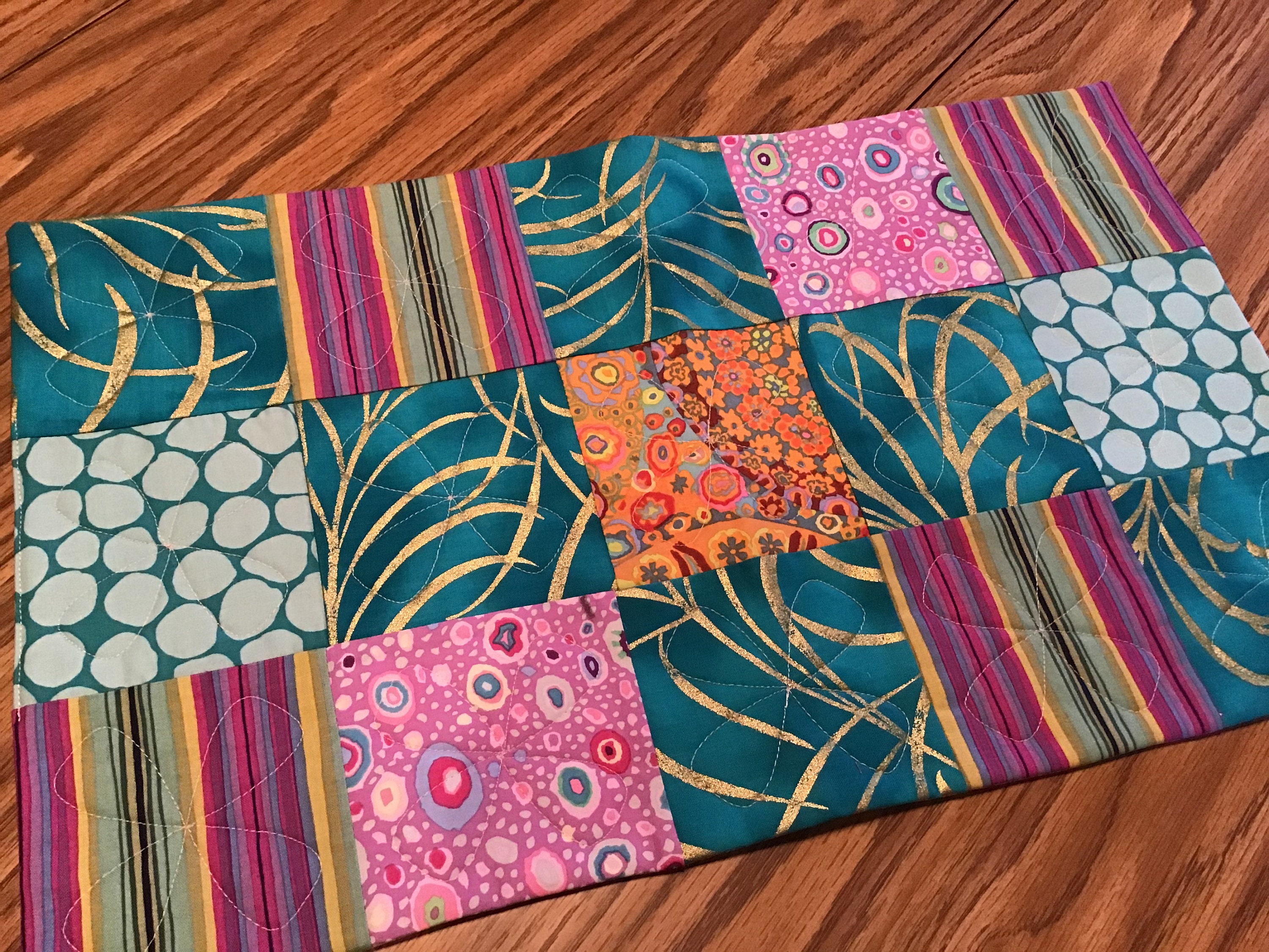 Quilted Table Runner...Hot Pad Etsy