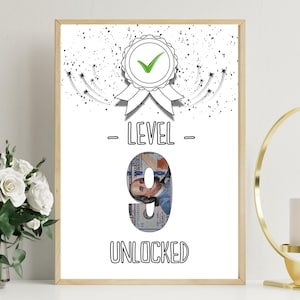 PDF - Self Print Geldgeschenk 9. Geburtstag Geburtstagsgeschenk Geschenkidee Happy Birthday 9 Geburtstag Geschenk zum 9. Geburtstag