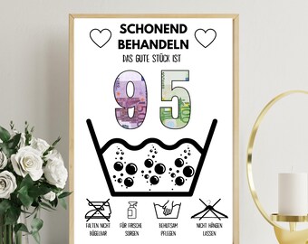 Money gift for a 95th birthday | A4 | Give money creatively | The good thing is 95 | Last-minute gift to print yourself | PDF