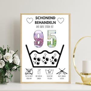 Money gift for a 95th birthday | A4 | Give money creatively | The good thing is 95 | Last-minute gift to print yourself | PDF