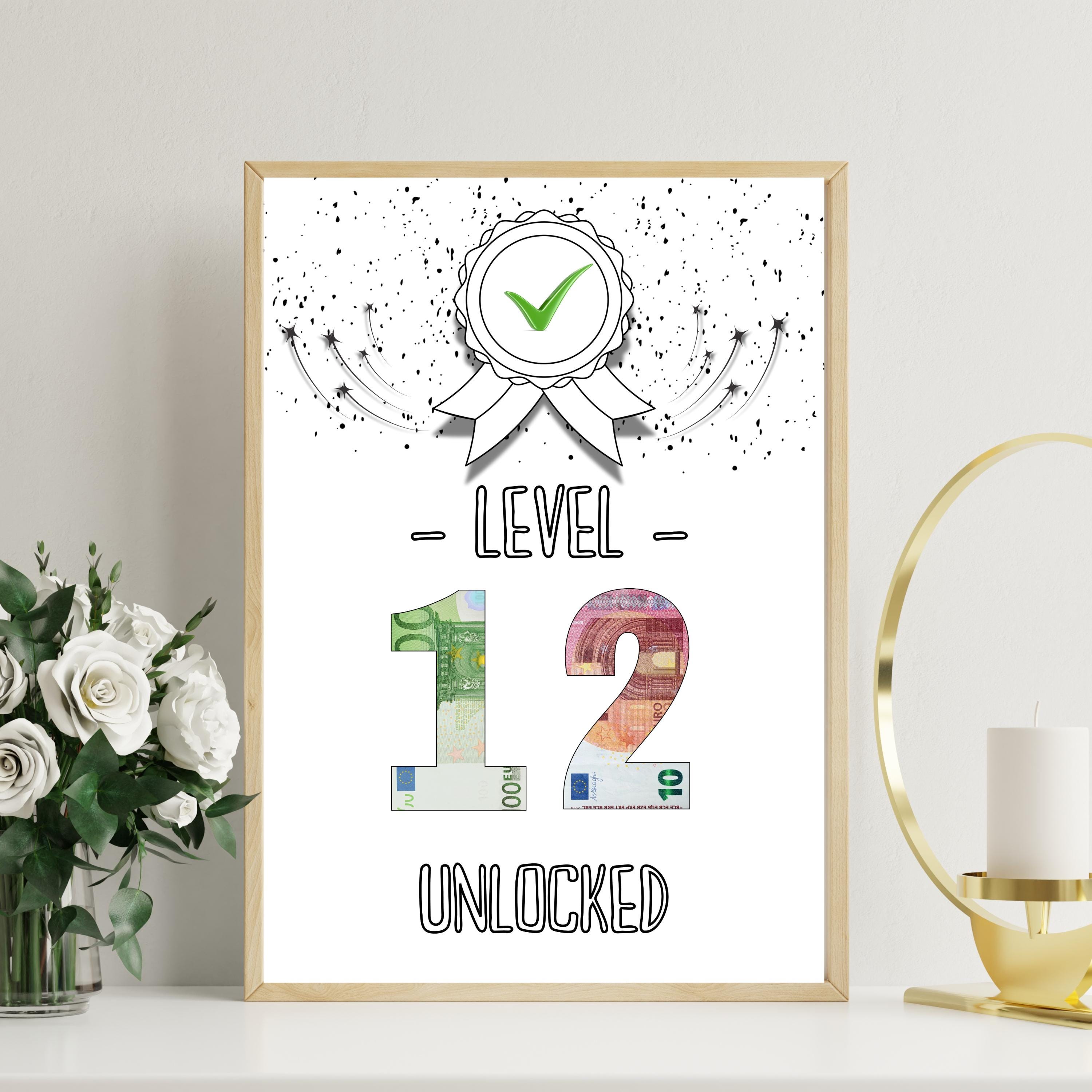 Regalo in denaro personalizzato per un compleanno | Regalo dell'ultimo minuto da scaricare | nomi - Italia