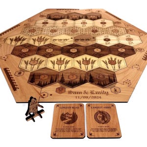 カタン　海外製木製セット Wooden catan board - Etsy 日本