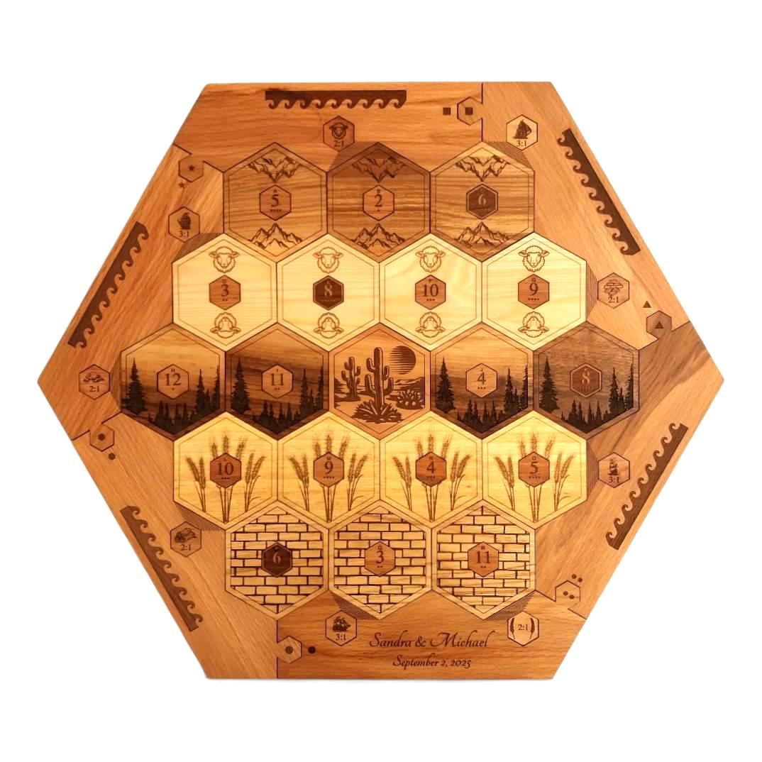 カタン　海外製木製セット Wooden Catan - Etsy
