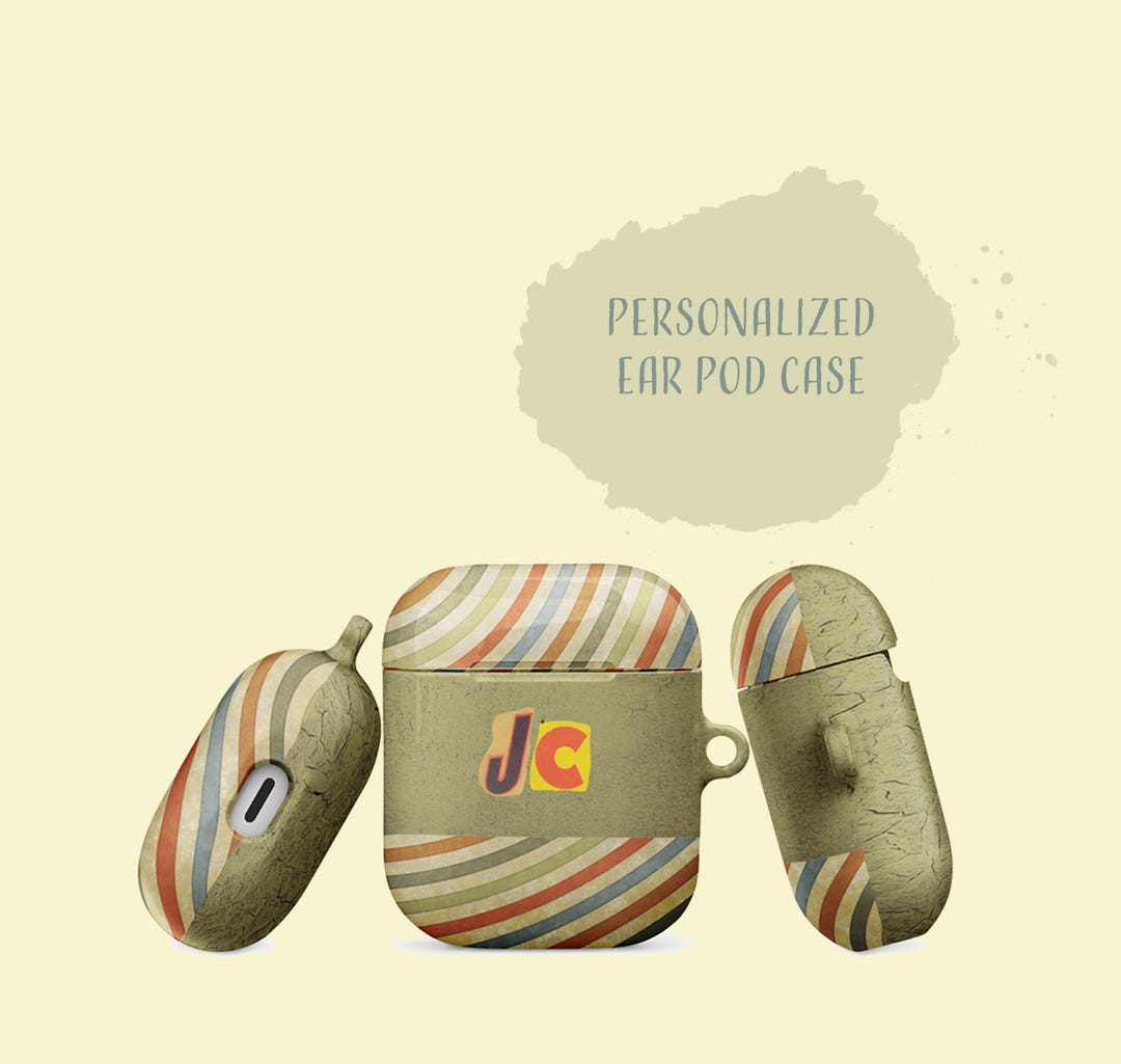 Personalized Ear Pods Case With Initials Gift for Her or Him for ...