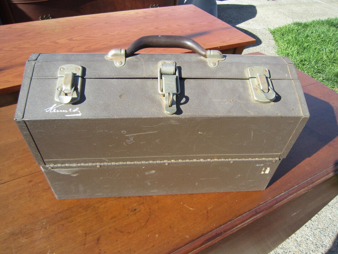 Vintage Kennedy Kits 1017 Cantilever Toolbox Mechanics Machinist Tackle Vintage Kennedy Kits 1017 Cantilever Toolbox Mechanics Machinist Tackle
