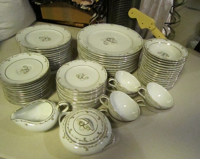 Noritake Esteem Service for 12 Etsy