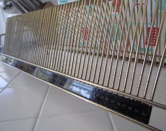 MCM Le-Bo Record Rack, Metal Wire Slots Holds 60