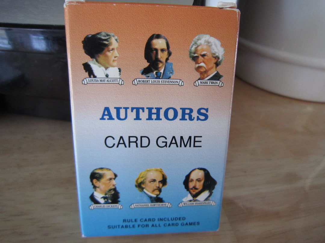 Authors Card Game by US Games Systems, Inc. Complete W/rules Etsy