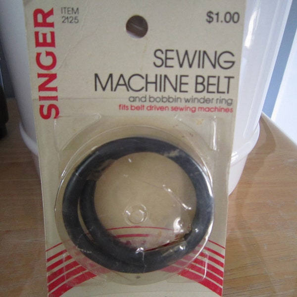 NOS Singer Sewing Machine Belt, Fits Belt Driven Sewing Machines #2125
