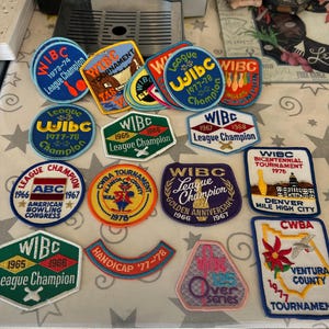 WIBC League Championship Bowling Patches NOS Never Used