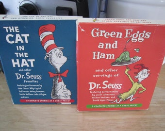 Dr. Seuss Audio Book Sets, The Cat in The Hat Series, Green Eggs and Ham Series, Your Choice