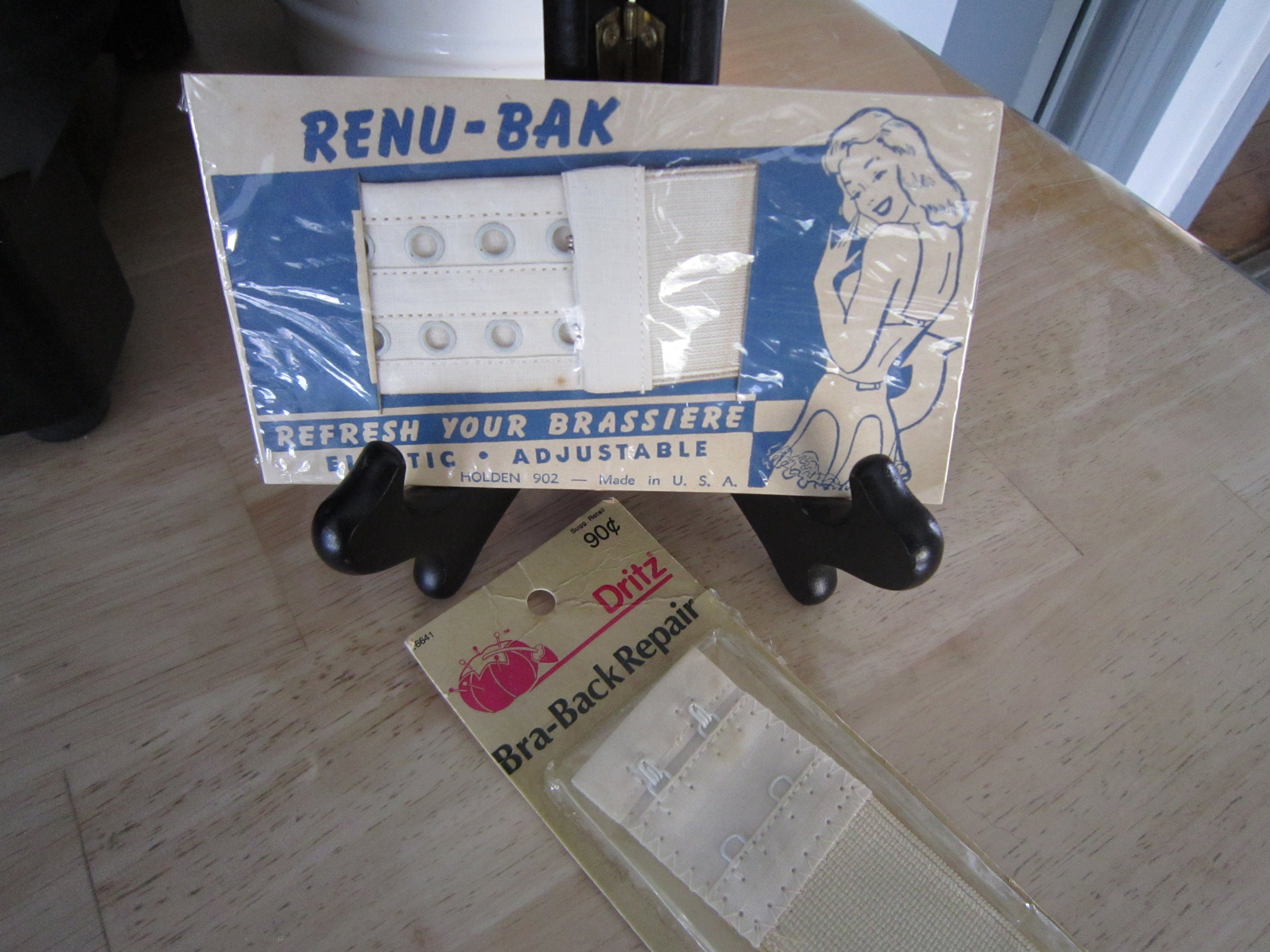Bra Back Repair, Renu-Bak, Brassiere Repair Kits, Vintage NOS