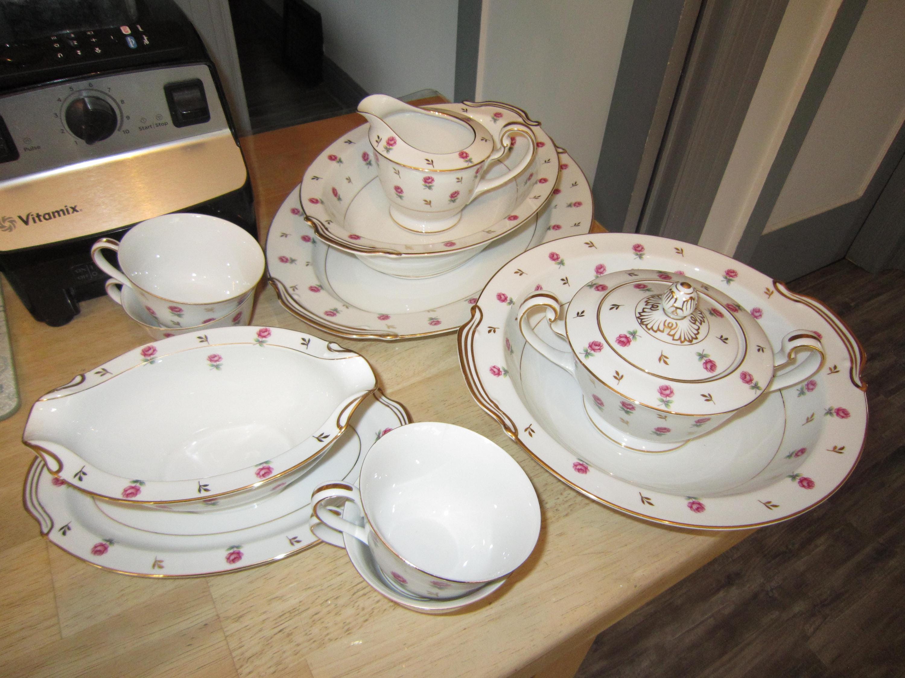 英国製 ...Rosalie 可憐な花びら金彩 ボウル5枚 Noritake Rosalie - Etsy