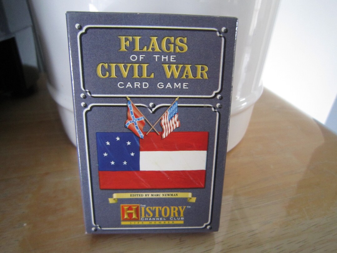 Flags of the Civil War Card Game Playing Cards Clean Hardly Etsy