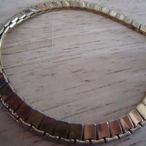 Monet Gold Box Link Bracelet Flexible, Lightweight