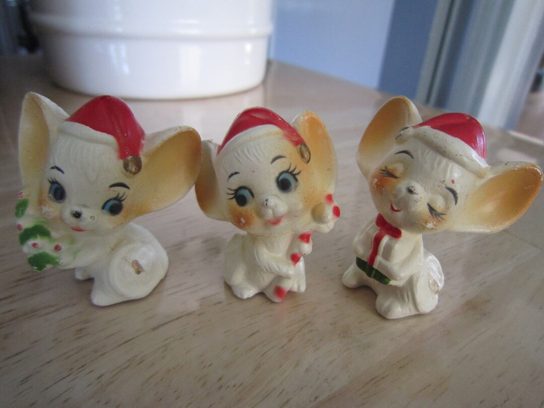 Set of Resin/hard Plastic Little Mice Ornaments Decoration or Etsy