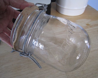 French Glass Canning Jar Le Pratique 3/4 Liter