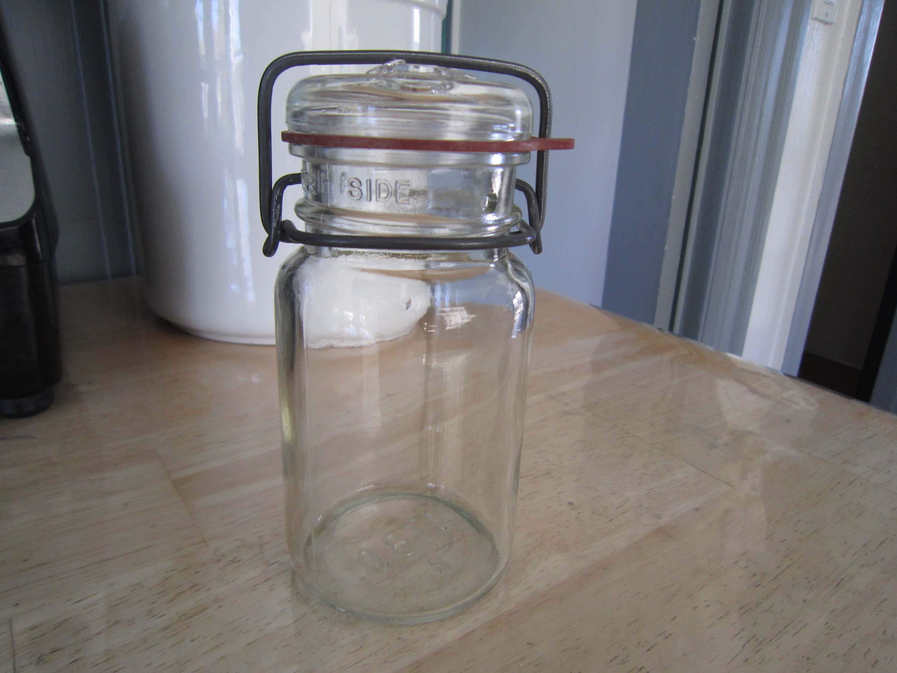 Vintage Glass Canning Jar, Mason Jar, With Wire Bale #1780 - Etsy