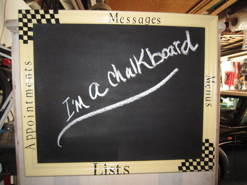 Recycled Picture Frame Chalkboard