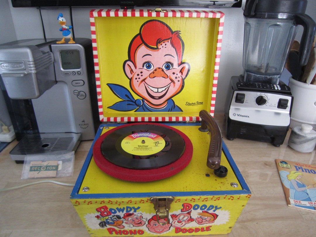 Howdy Doody Phono Doodle All Original, W/spare Needles, Spins, Might Need  New Speaker - Etsy, image size:1080x810