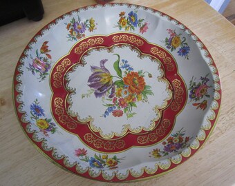Daher Decorated Ware Enameled Floral Bowl