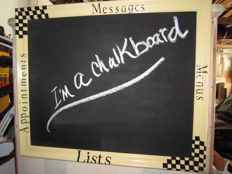 Recycled Picture Frame Chalkboard