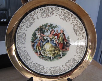 Sabin Crest-O-Gold Dinner Plate Circa 1929