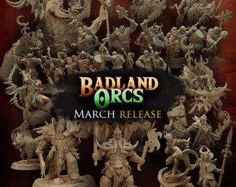 Titan Forge Stl Pack |  Badland Orcs 2022 Stl Pack | Rpg Stl | Dnd Stl | Tabletop Stl | Best Stl Bundle