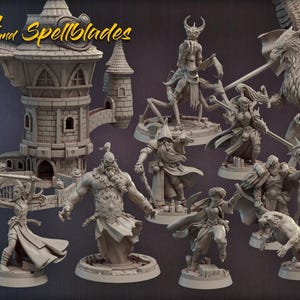 Titan Forge Stl Pack |  BattleMages And SpellBlades April 2020 Stl Pack | Rpg Stl | Dnd Stl | Tabletop Stl | Best Stl Bundle