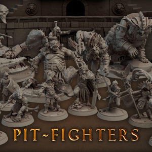 Titan Forge Stl Pack |  PIT-FIGHTERS May 2021  Stl Pack | Rpg Stl | Dnd Stl | Tabletop Stl | Best Stl Bundle