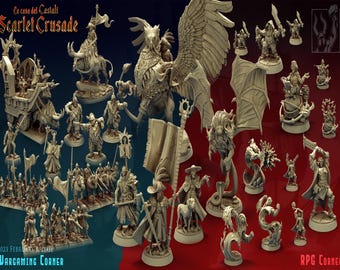 Titan Forge Stl-pack | Scarlet Crusade 2023 Stl Pack | Rpg-stl | Dnd Stl | Tafelblad staal | Beste stl-bundel