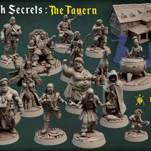 Titan Forge Stl Pack |  Town Of Dark Secrets The Tavern August 2020 Stl Pack | Rpg Stl | Dnd Stl | Tabletop Stl | Best Stl Bundle