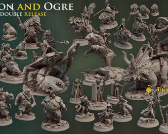 Titan Forge Stl Pack |  Amazon And Ogre September 2020 Stl Pack | Rpg Stl | Dnd Stl | Tabletop Stl | Best Stl Bundle