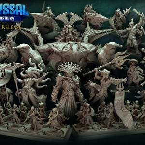 Titan Forge Stl Pack |  Abyssal Merfolks 2022 Stl Pack | Rpg Stl | Dnd Stl | Tabletop Stl | Best Stl Bundle