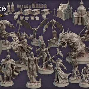 Titan Forge Stl Pack |  Vampires May 2020 Stl Pack | Rpg Stl | Dnd Stl | Tabletop Stl | Best Stl Bundle