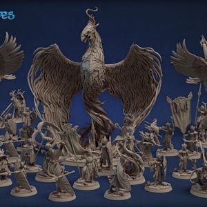 Titan Forge Stl Pack |  HIGHBORN ELVES July 2021  Stl Pack | Rpg Stl | Dnd Stl | Tabletop Stl | Best Stl Bundle