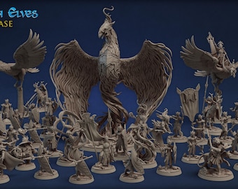Titan Forge Stl Pack |  HIGHBORN ELVES July 2021  Stl Pack | Rpg Stl | Dnd Stl | Tabletop Stl | Best Stl Bundle