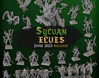 Titan Forge Stl Pack | Sylvan Elves June 2023 Stl Pack | Rpg Stl | Dnd Stl | Tabletop Stl | Best Stl Bundle