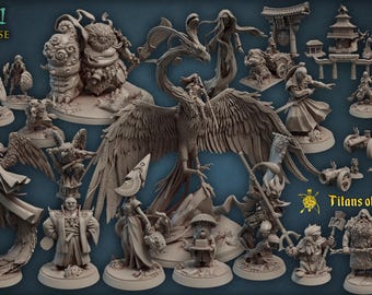 Titan Forge Stl Pack |  YOKAI April 2021 Stl Pack | Rpg Stl | Dnd Stl | Tabletop Stl | Best Stl Bundle