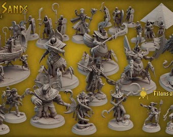 Titan Forge Stl Pack |  CURSED SANDS February 2021  Stl Pack | Rpg Stl | Dnd Stl | Tabletop Stl | Best Stl Bundle