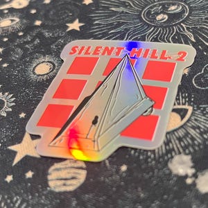 Pyramid head Silent hill 2 holographic sticker