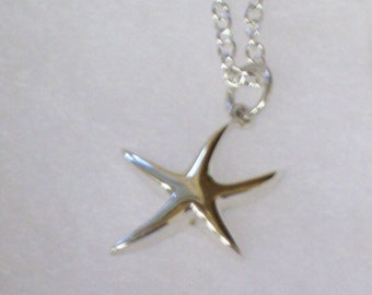 Starfish Necklace Sterling Silver