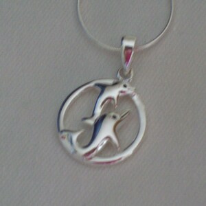 Dolphin Sterling Silver Necklace image 4