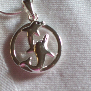 Dolphin Sterling Silver Necklace image 3