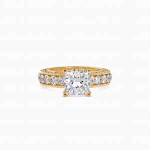 14K Gold Solitaire Engagement Ring  | IGI Certified |  E Color VVS2 Clarity Excellent Cut Round Brilliant Diamond Solitaire Wedding Ring