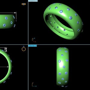 Elegant Ring 3D STL File for Download | Perfect for 3D Printing. A digital STL file only
